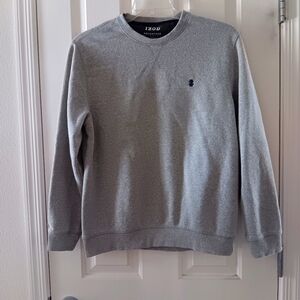 IZOD Sweatshirt Advantage Performance Stretch Mens Med Gray Long Sleeve EUC